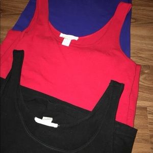 3 Forever 21 body cons (red,blue,black)